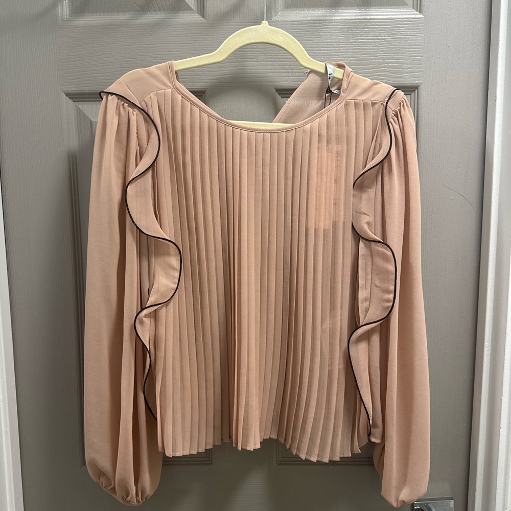 zara elegant blouse, new with tags, medium